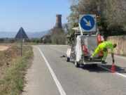 Treballs de millora de la seguretat viària a la carretera T-314 per part de la Diputació de Tarragona