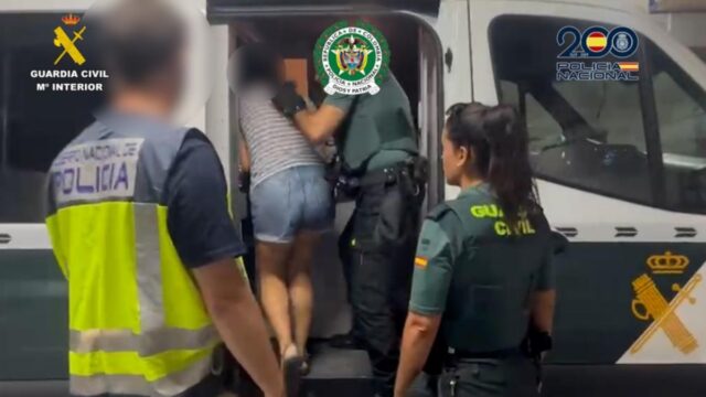 Imatge de la dona detinguda a Torredembarra (Guàrdia Civil)
